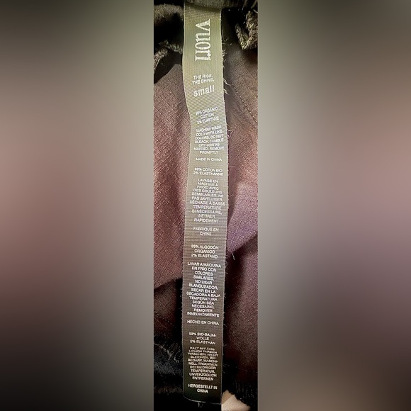 Vuori Women’s Ripstop Organic Cotton Drawstring Pants Charcoal Gray Size: Small - Picture 6 of 9